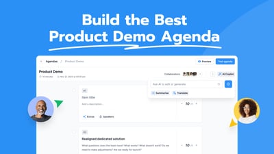 Build the Best Product Demo Agenda with Sessions